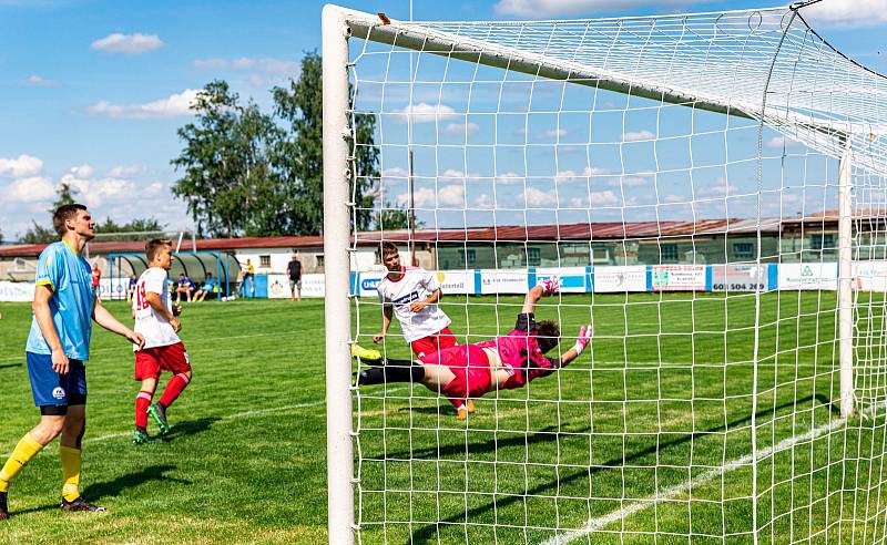 Klatovský fotbalista Jan Zajíček.