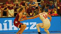 ME U20 v basketbalu: Česko (v bílém) vs. Rusko