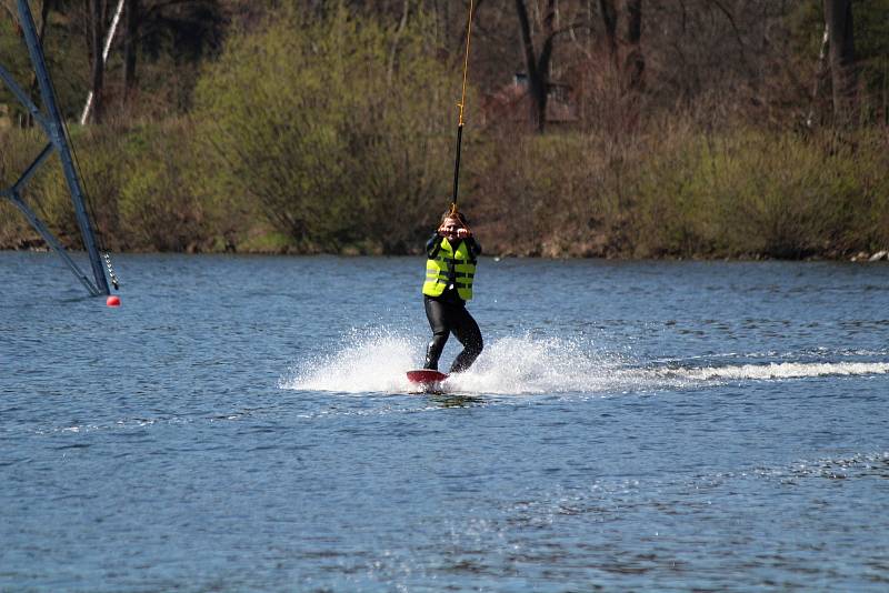 Wakepark v Hnačově.