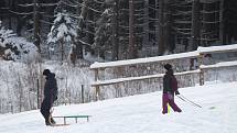 Šumava v sobotu 9. ledna.