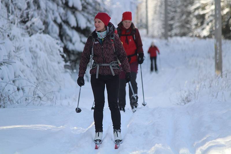 Šumava v sobotu 9. ledna.