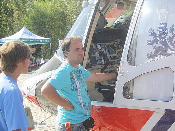 Záchranáři se na Slunečné u Prášil představili návštěvníkům Šumavy