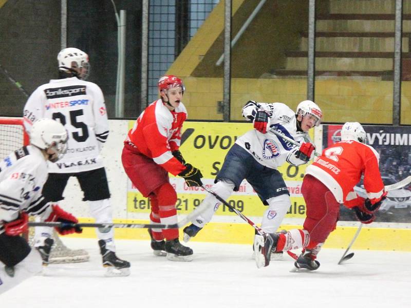 Krajská liga juniorů jižních Čech: HC Klatovy B (bílé dresy) - HC DDM České Budějovice 1:5