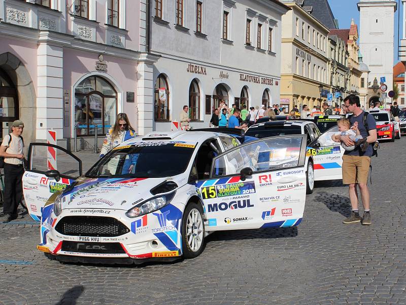 Start 53. Rallye Šumava Klatovy