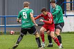 14. kolo FORTUNA divize A: SK Klatovy 1898 (na snímku fotbalisté v červených dresech) - SK Horní Bříza 4:1 (3:0).