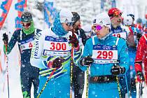 Šumavský skimaraton 2023, Jan Šrail (vlevo).
