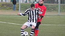 Zimní turnaj v Sušici: Klatovy (v červeném) - Nýrsko 5:0.