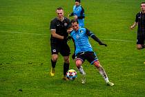 2. kolo Poháru PKFS: TJ Keramika Chlumčany - FK Okula Nýrsko (na snímku fotbalisté v černých dresech) 2:2 (6:5 na penalty).