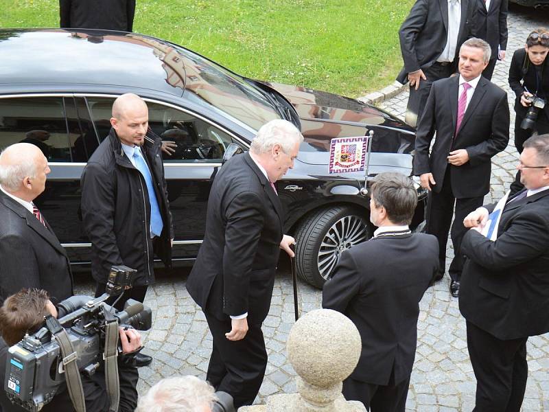 Prezident Miloš Zeman v Horažďovicích