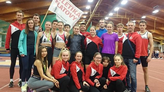 Atletika Klatovy na halovém mistrovství Plzeňského kraje.