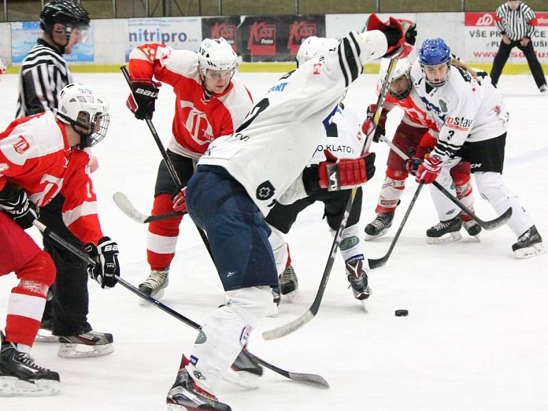 Krajská liga juniorů jižních Čech: HC Klatovy B (bílé dresy) - HC DDM České Budějovice 1:5