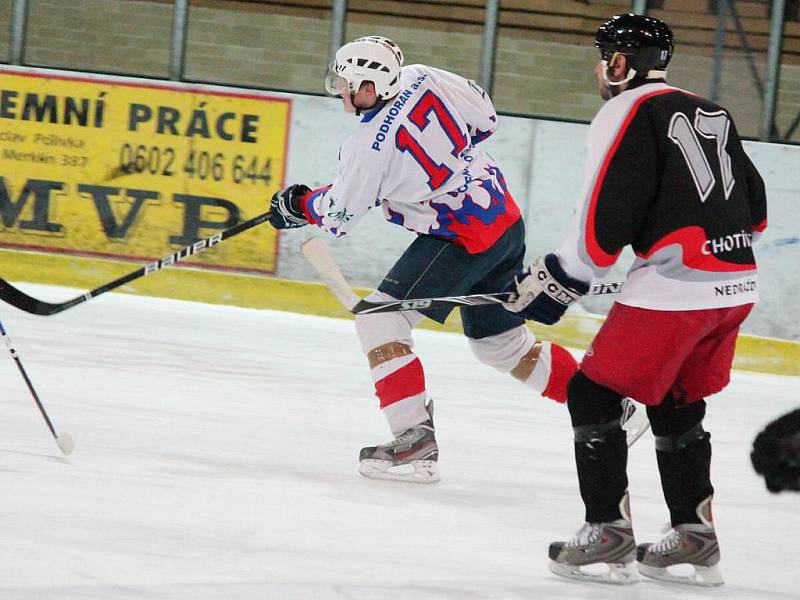 HC Klatovy B - HC Chotíkov 28:8.