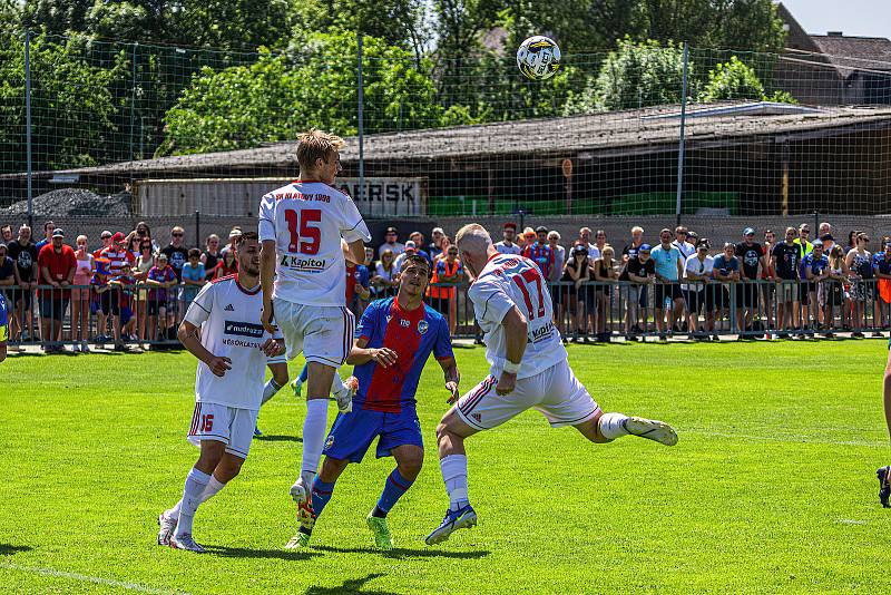 Přátelské utkání: FC Viktoria Plzeň - SK Klatovy 1898 (bílé dresy).