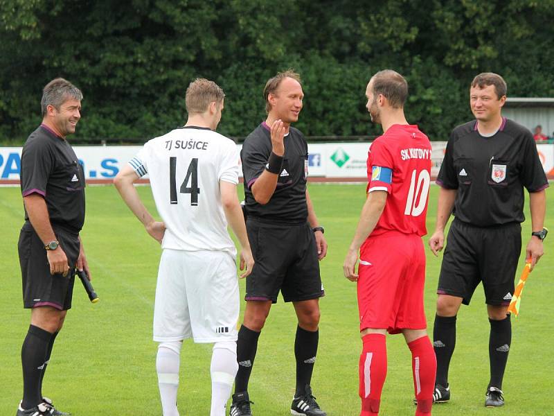 Předkolo MOL Cupu 2016/2017: Sušice (bílé dresy) - Klatovy 0:5