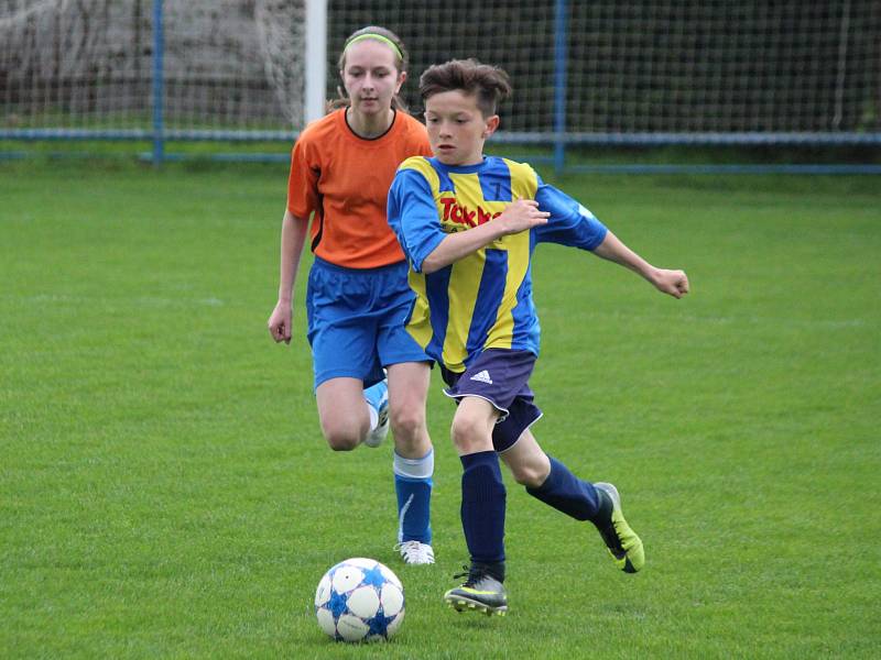 Okresní přebor mladších žáků 2016/2017 : Měčín (oranžové dresy) - Sušice B 1:13