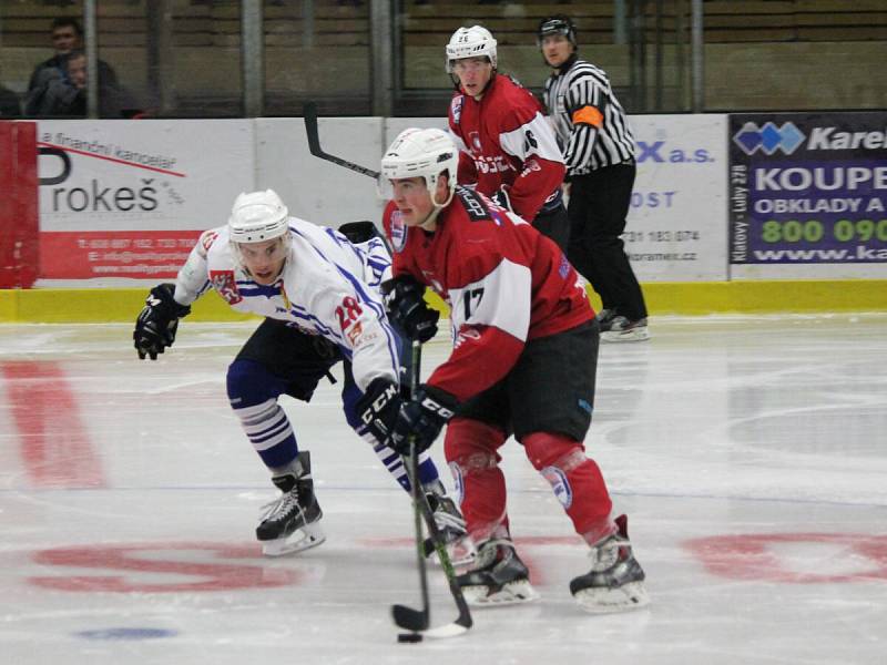 2. liga 2016/2017: SHC Klatovy (červené dresy) - HC Děčín 1:4