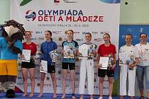 Karate Klub Klatovy na nedávné Olympiádě dětí a mládeže.
