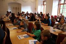 Zahájení dětské technické univerzity v Klatovech.