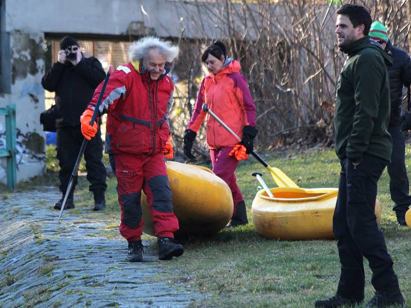 Vánoční splouvání Otavy s Lubomírem Brabcem.