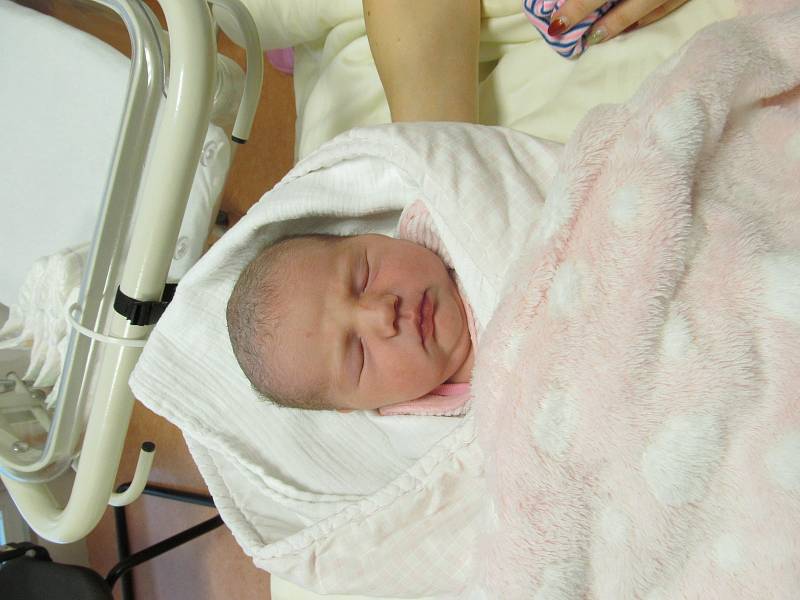 DOMINIKA RAŠKOVÁ ze Štěpánovic se narodila v klatovské porodnici 6. listopadu v 10.38 hodin (3450 g, 50 cm). Rodiče Veronika a Luboš věděli předem, že dvouletý Matyáš bude mít sestřičku. Rodiče přivítali dcerku na porodním sále společně.