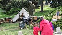 Výstava TGM a armáda, historický tank a dobový tábor v Klatovech