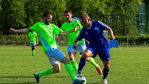 25. kolo I. A třídy: TJ Sušice (modří) - Bohemia Kaznějov 1:0.