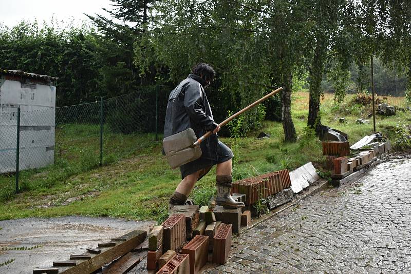 Bleskové povodně v Neznašovech na Klatovsku.