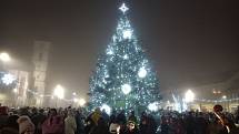 Rozsvícení vánočního stromu v Horažďovicích.