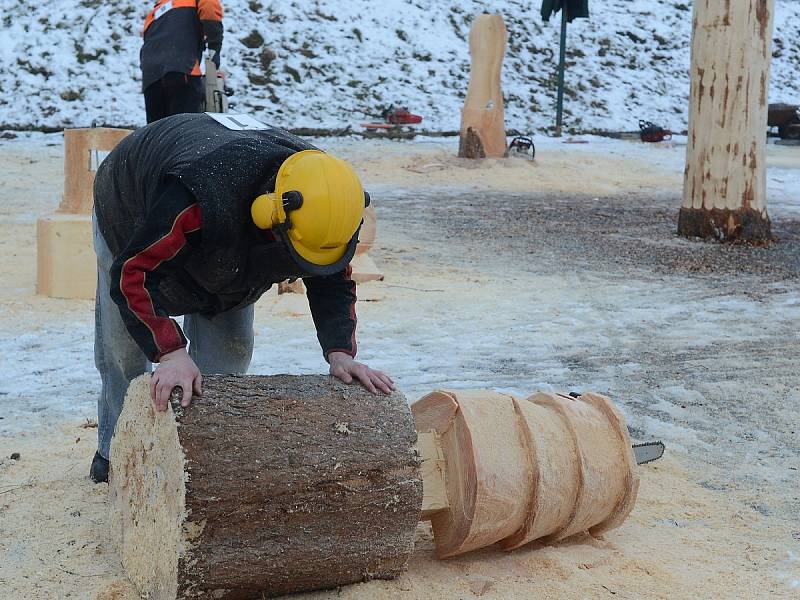 Motorovou pilou umí vytvořit  i mořského orla nebo vojáka