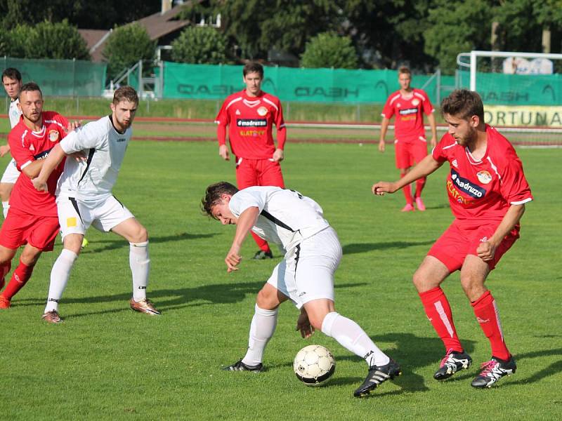 Předkolo MOL Cupu 2016/2017: Sušice (bílé dresy) - Klatovy 0:5