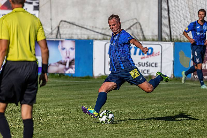 Letní příprava: SK Klatovy 1898 - TJ Jiskra Domažlice (modří) 0:5.