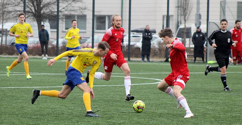 17. kolo FORTUNA divize A: Petřín Plzeň (červení) - SENCO Doubravka 0:3.