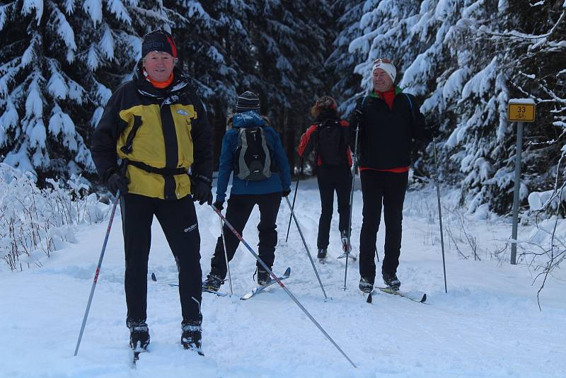 Šumava v sobotu 9. ledna.