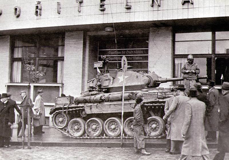 Květen 1945 v Klatovech. Foto: archiv Miloše Ryneše