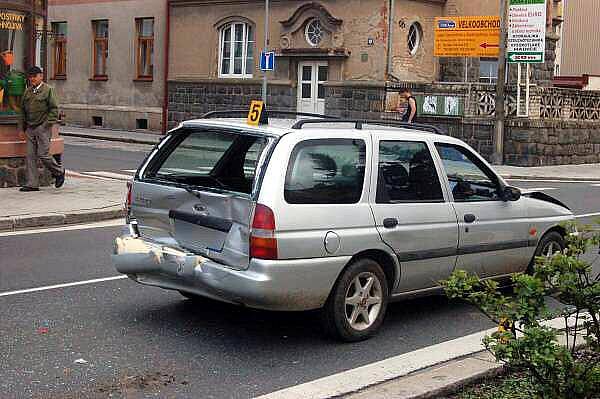 Nehoda v klatovské Tyršově ulici