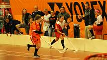 PG 2020 - G14: Sport Club Klatovy (bíločervené dresy) - Tigers Start98 Kunratice (oranžové dresy).