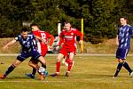 17. kolo FORTUNA divize A: Slavoj Mýto (modří) - SK Klatovy 1898 3:1 (1:0).