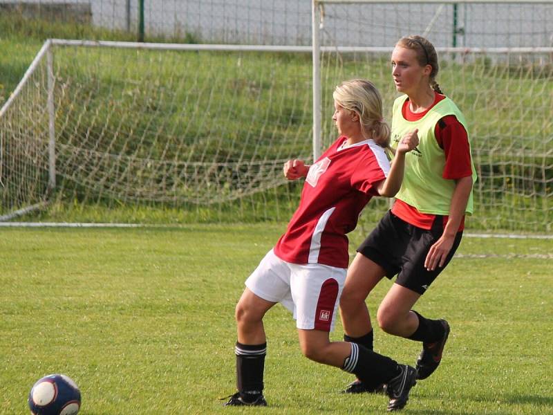 Letní Dívčí amatérská fotbalová liga Kobra A - Kobra B 0:0.