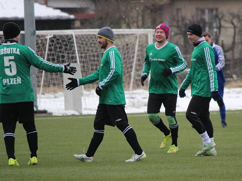 Příprava na fotbalové jaro 2018: Sušice (modré dresy) - Košutka Plzeň