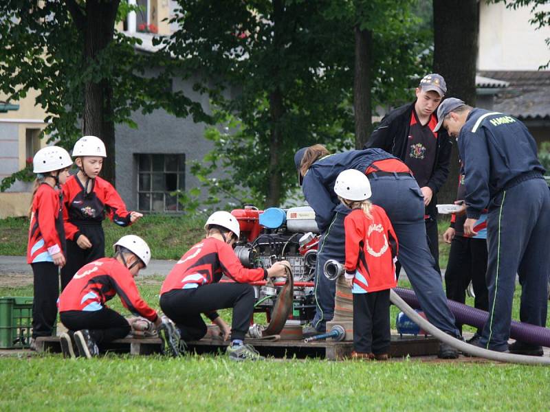 Dětská hasičská soutěž v Lubech