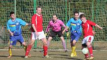 1. A třída: Luby (v červeném) - Nepomuk 1:0.