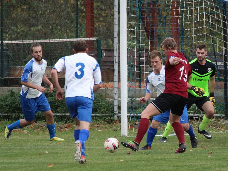 1. B třída 2017/2018: Pačejov (bílé dresy) - Chanovice 2:2