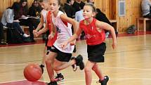 Junior NBA League 2016: Houston Rockets (ZŠ Klatovy, Plánická ul, červené dresy) - Dallas Mavericks (ZŠ Švihov) 24:27 