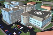 Vizualizace nového monobloku klatovské nemocnice