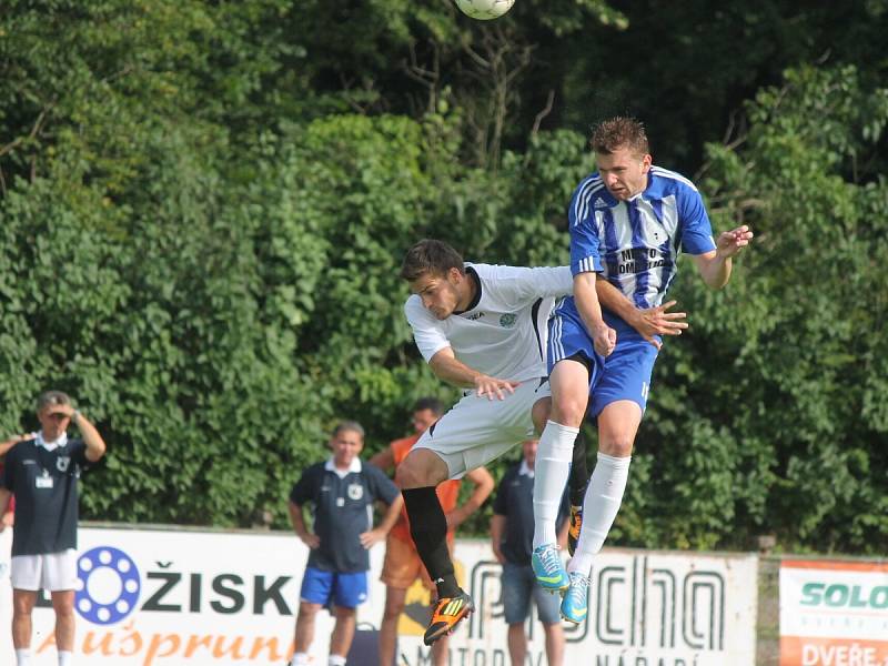 I. kolo Poháru České pošty: Sušice (v bílém) - Domažlice 1:5.