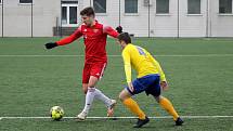 17. kolo FORTUNA divize A: Petřín Plzeň (červení) - SENCO Doubravka 0:3.