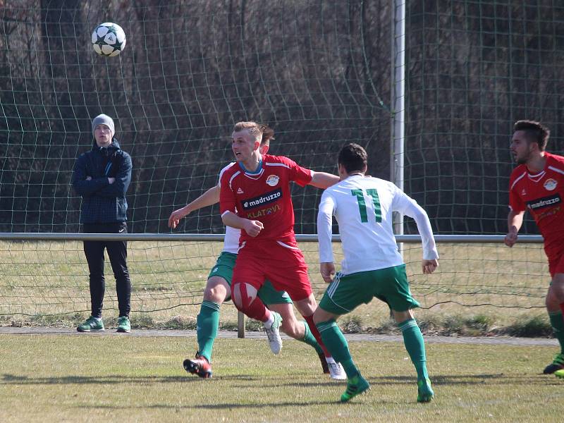 Divize 2017/2018: Klatovy (červené dresy) - Jankov 2:2, na PK 5:4