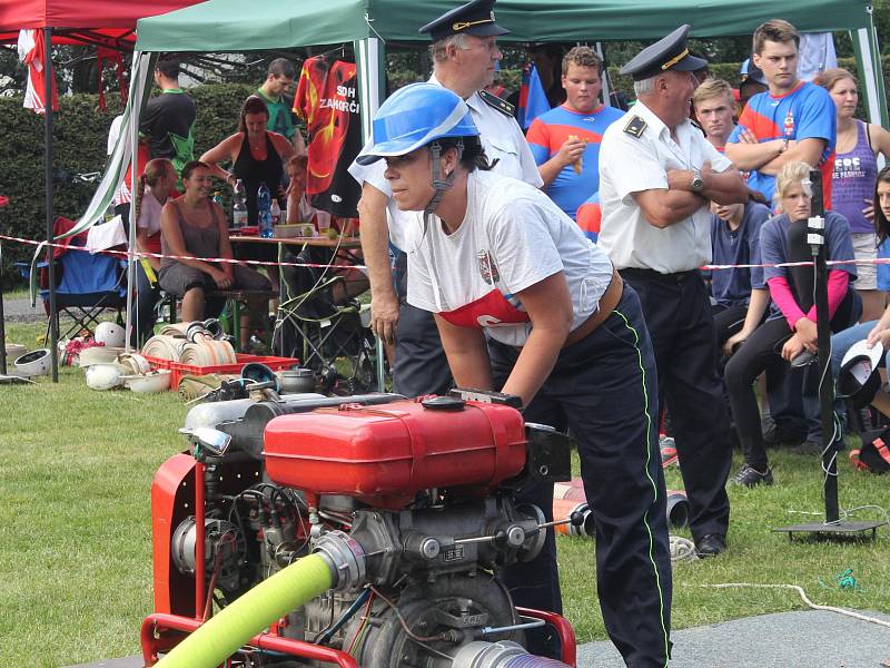 Jedenácté kolo Pošumavské hasičské ligy a dětský pouťový pohár v Malé Vísce