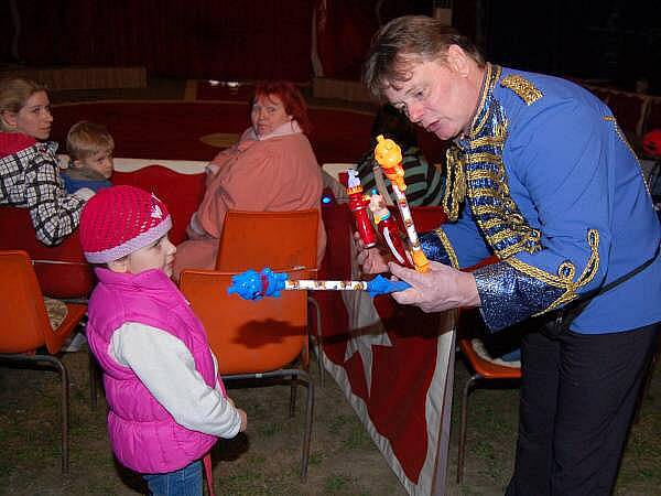 Vystoupení cirkusu Berosini v Klatovech