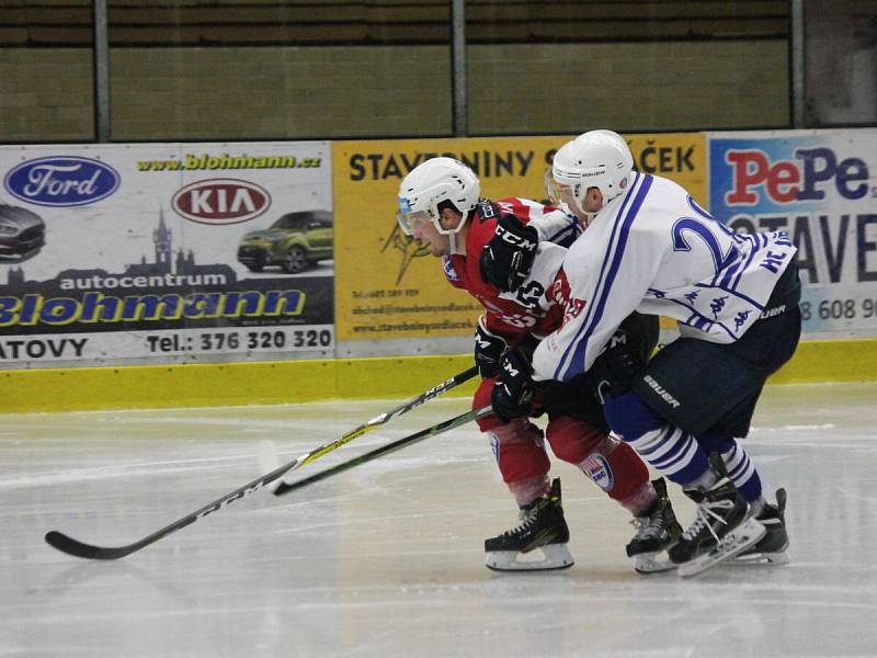 2. liga 2016/2017: SHC Klatovy (červené dresy) - HC Děčín 1:4